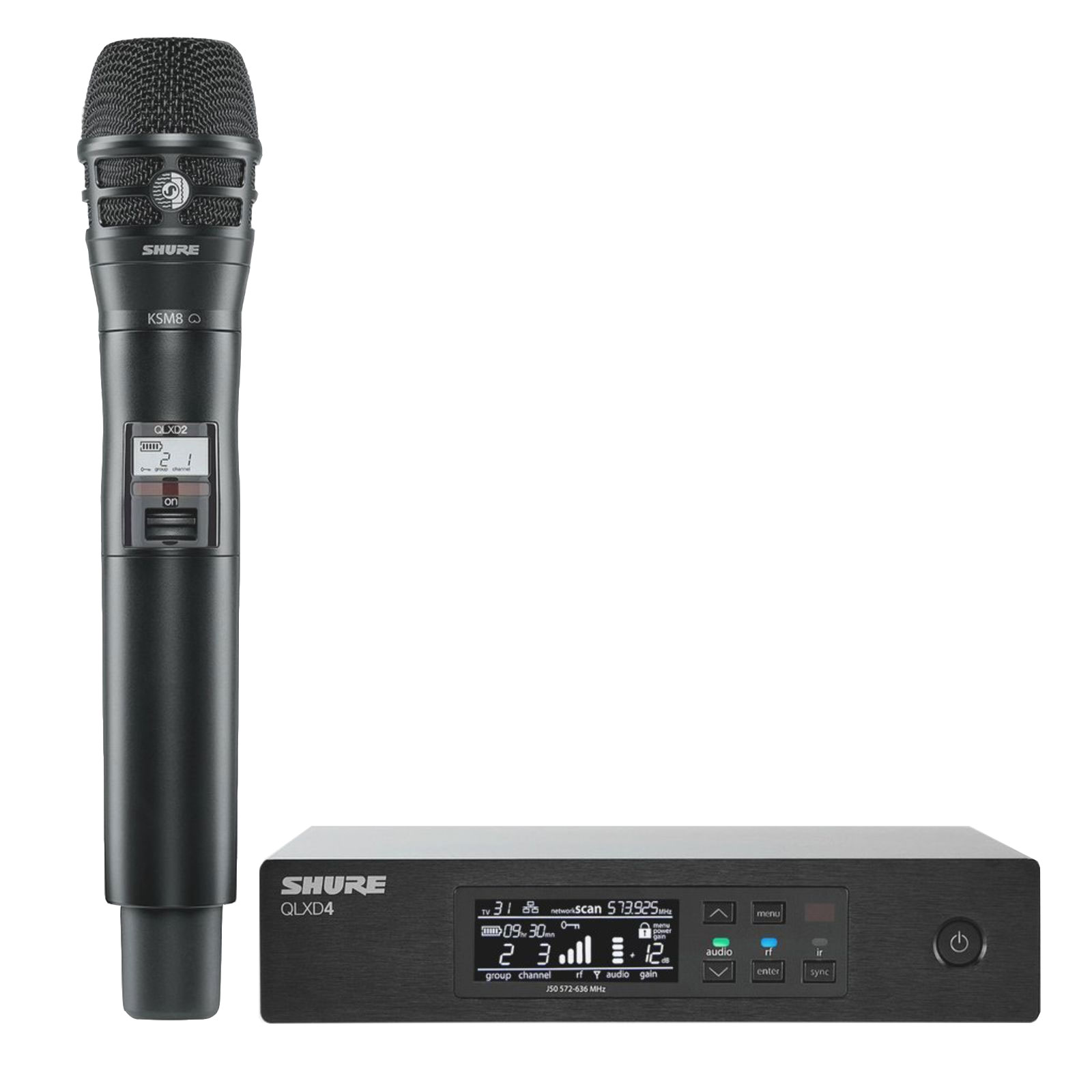 Geheim Bewolkt Continent Shure QLX D24 - KSM8 draadloze zangmicrofoon met digitale overdracht snel  en goedkoop bij proaudioshop.nl
