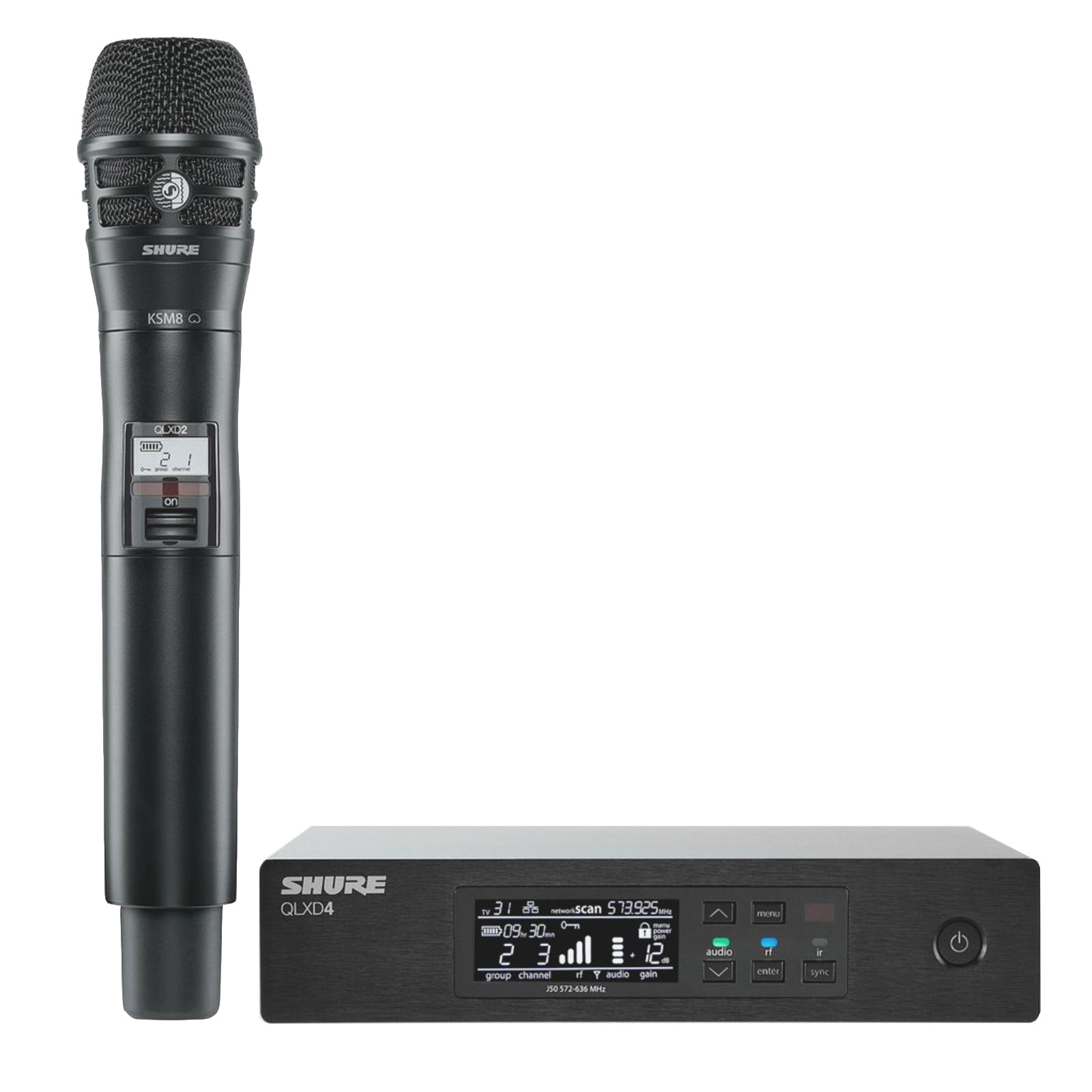 visie extase Vooruitzicht Shure QLX D24 - KSM8 draadloze zangmicrofoon met digitale overdracht snel  en goedkoop bij proaudioshop.nl