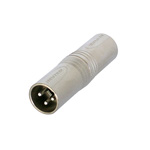 NA 3 MM XLR koppelstuk male-male