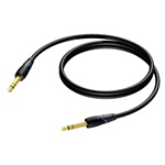 CLA610/10 Instrumentkabel 6,3mm jack stereo verguld - 10,0m