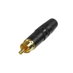 NYS 373-0 RCA Tulp kabeldeel zwart met zwarte codering