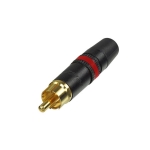 NYS 373-2 RCA Tulp kabeldeel zwart met rode codering
