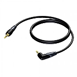 CLA718/3 Mini-jack kabel 3,5mm verguld met 1 haakse connector - 3,0m
