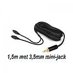 Kabel HD 650 ingekort 1,5m met 3,5mm plug