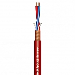 Stage 22 Highflex microfoonkabel 2x0,22mm rood, knip p/m