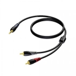 CLA711/1.5 Verloopkabel 3,5mm jack naar RCA(2x) - 1,5m