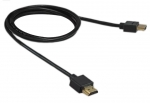 High Speed Ultraslim 4K HDMI-kabel verguld met ethernet - 2,5m