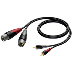 CLA701/1.5 XLR male(2x) naar RCA(2x) verloopkabel - 1,5m