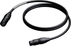 PRA901/0.5 Microfoonkabel met zwarte Neutrik XLR connectoren - 0,5m