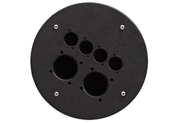 CRP 342 blindplaat met 2x gat voor shuko en 2x D-size hole voor Procab CDM-310