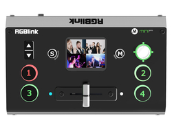 Mini Pro videomixer 4-kanaals incl. multiview, scalers, USB-streaming en opname